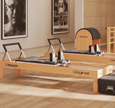 Construção do Equipamento de Pilates Reformer Original da MetaLife